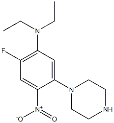1-{5-(diethylamino)-4-fluoro-2-nitrophenyl}piperazine Structure