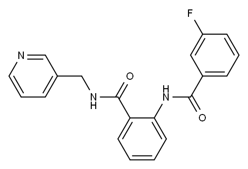 2-[(3-fluorobenzoyl)amino]-N-(3-pyridinylmethyl)benzamide