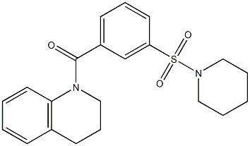 1-[3-(1-piperidinylsulfonyl)benzoyl]-1,2,3,4-tetrahydroquinoline