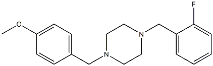 1-(2-fluorobenzyl)-4-(4-methoxybenzyl)piperazine