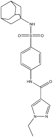 N-{4-[(1-adamantylamino)sulfonyl]phenyl}-1-ethyl-1H-pyrazole-4-carboxamide