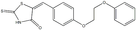 5-[4-(2-phenoxyethoxy)benzylidene]-2-thioxo-1,3-thiazolidin-4-one
