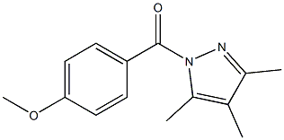 (4-methoxyphenyl)(3,4,5-trimethyl-1H-pyrazol-1-yl)methanone