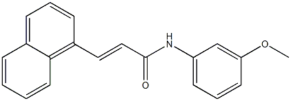 (E)-N-(3-methoxyphenyl)-3-(1-naphthyl)-2-propenamide