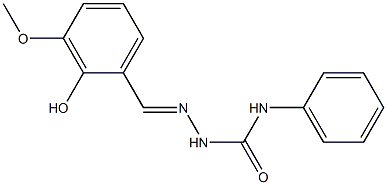 2-[(E)-(2-hydroxy-3-methoxyphenyl)methylidene]-N-phenyl-1-hydrazinecarboxamide