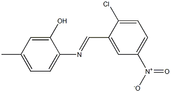 2-{[(E)-(2-chloro-5-nitrophenyl)methylidene]amino}-5-methylphenol