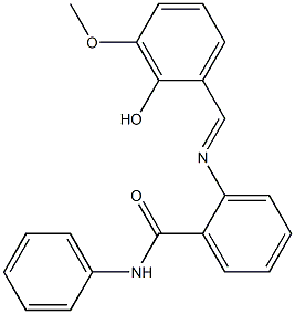 2-{[(E)-(2-hydroxy-3-methoxyphenyl)methylidene]amino}-N-phenylbenzamide