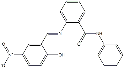 2-{[(E)-(2-hydroxy-5-nitrophenyl)methylidene]amino}-N-phenylbenzamide