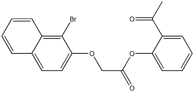 2-acetylphenyl 2-[(1-bromo-2-naphthyl)oxy]acetate