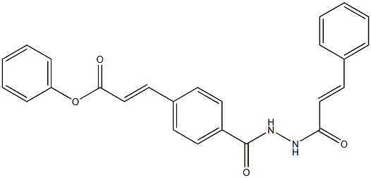 4-({2-[(E)-3-phenyl-2-propenoyl]hydrazino}carbonyl)phenyl (E)-3-phenyl-2-propenoate