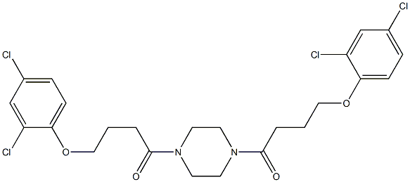 4-(2,4-dichlorophenoxy)-1-{4-[4-(2,4-dichlorophenoxy)butanoyl]-1-piperazinyl}-1-butanone