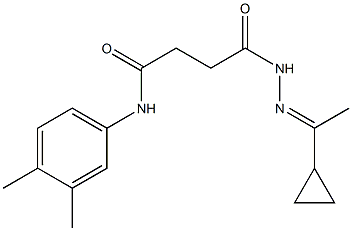 4-{2-[(E)-1-cyclopropylethylidene]hydrazino}-N-(3,4-dimethylphenyl)-4-oxobutanamide