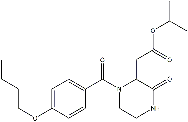 isopropyl 2-[1-(4-butoxybenzoyl)-3-oxo-2-piperazinyl]acetate
