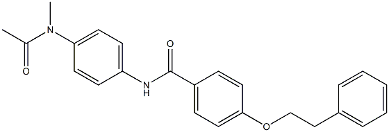 N-{4-[acetyl(methyl)amino]phenyl}-4-(phenethyloxy)benzamide