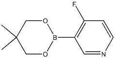 3-(5,5-Dimethyl-1,3,2-dioxaborinan-2-yl)-4-fluoropyridine Structure