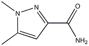 1,5-二甲基-1H-吡唑-3-甲酰胺, , 结构式