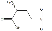 (R)-2-アミノ-4-(メチルスルホニル)ブタン酸 化学構造式