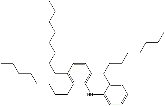 2,2',3'-トリオクチル[イミノビスベンゼン] 化学構造式