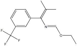 1-[3-(Trifluoromethyl)phenyl]-1-[(ethoxy)methyleneamino]-2-methyl-1-propene