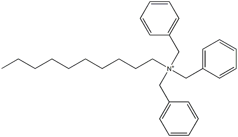 デシルトリベンジルアミニウム 化学構造式