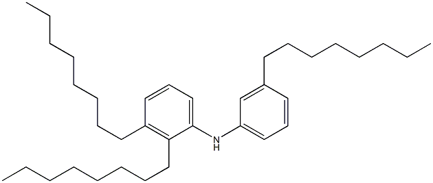 3,2',3'-トリオクチル[イミノビスベンゼン] 化学構造式