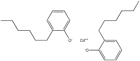 カドミウムビス(2-ヘキシルフェノラート) 化学構造式