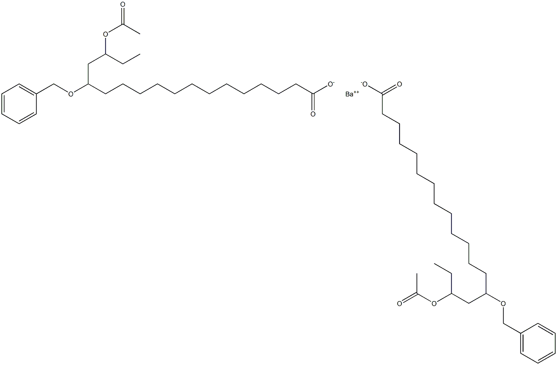 Bis(14-benzyloxy-16-acetyloxystearic acid)barium salt