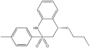 (4S)-3,4-Dihydro-2-(4-methylphenyl)-4-butyl-2H-2,1-benzothiazine 2,2-dioxide