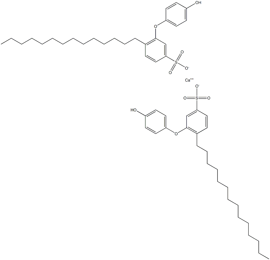 Bis(4'-hydroxy-6-tetradecyl[oxybisbenzene]-3-sulfonic acid)calcium salt