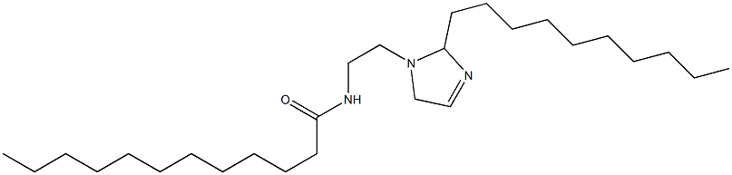 1-(2-ラウロイルアミノエチル)-2-デシル-3-イミダゾリン 化学構造式