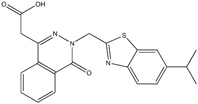 3-[(6-Isopropyl-2-benzothiazolyl)methyl]-3,4-dihydro-4-oxophthalazine-1-acetic acid