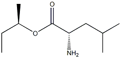 (R)-2-アミノ-4-メチルペンタン酸(S)-1-メチルプロピル 化学構造式