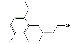 2-[(Z)-5,8-ジメトキシテトラリン-2-イリデン]エタノール 化学構造式