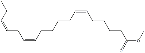 (6Z,12Z,15Z)-6,12,15-オクタデカトリエン酸メチル 化学構造式