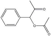 1-アセチルオキシ-1-フェニル-2-プロパノン 化学構造式