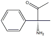 (R)-3-アミノ-3-フェニル-2-ブタノン 化学構造式