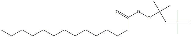 Tetradecaneperoxoic acid 1,1,3,3-tetramethylbutyl ester Structure