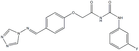 1-(m-Fluorophenyl)-3-[[p-[[(4H-1,2,4-triazol-4-yl)imino]methyl]phenoxy]acetyl]urea
