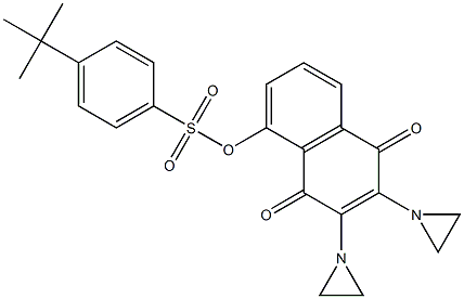 2,3-Bis(1-aziridinyl)-5-(4-tert-butylphenylsulfonyloxy)-1,4-naphthoquinone