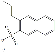 3-Propyl-2-naphthalenesulfonic acid potassium salt Structure