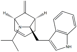 (1R,5S,7R)-7-(1H-Indol-3-ylmethyl)-8-methylene-6-isopropyl-6-azabicyclo[3.2.1]oct-3-ene