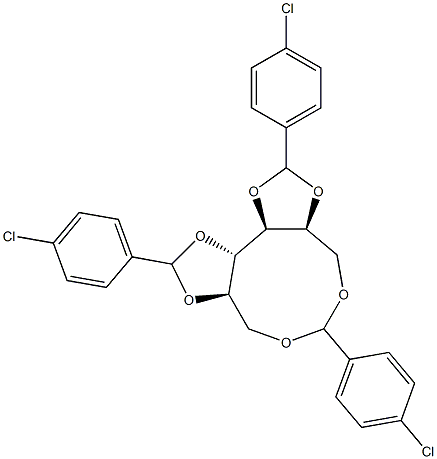 1-O,6-O:2-O,3-O:4-O,5-O-Tris(4-chlorobenzylidene)-L-glucitol