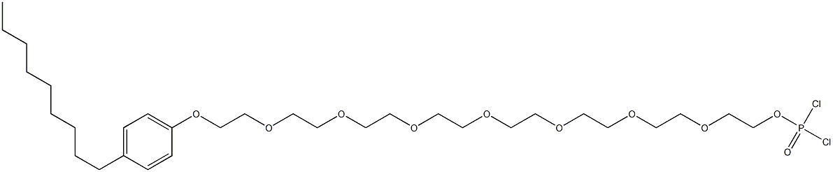 Dichlorophosphinic acid 24-(p-nonylphenyl)-3,6,9,12,15,18,21,24-octaoxatetracosan-1-yl ester