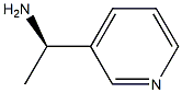 (+)-3-[(R)-1-アミノエチル]ピリジン 化学構造式
