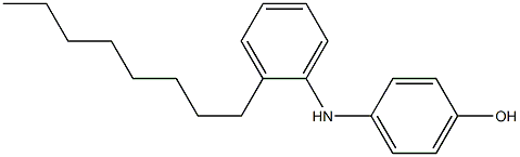 2-オクチル[イミノビスベンゼン]-4-オール 化学構造式
