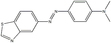 5-[(p-ジメチルアミノフェニル)アゾ]ベンゾチアゾール 化学構造式