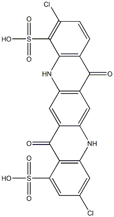 3,10-Dichloro-5,7,12,14-tetrahydro-7,14-dioxoquino[2,3-b]acridine-1,11-disulfonic acid