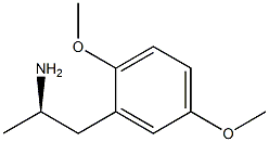 (R)-2,5-ジメトキシ-α-メチルベンゼンエタンアミン 化学構造式