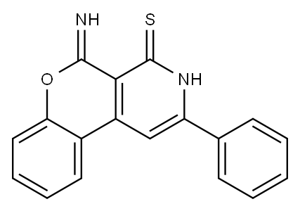 5-Imino-2-phenyl-5H-[1]benzopyrano[3,4-c]pyridine-4(3H)-thione|
