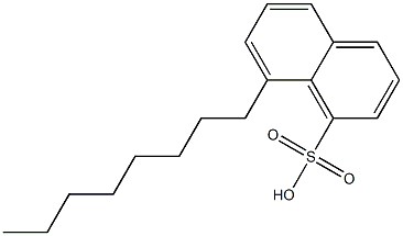 8-Octyl-1-naphthalenesulfonic acid Struktur